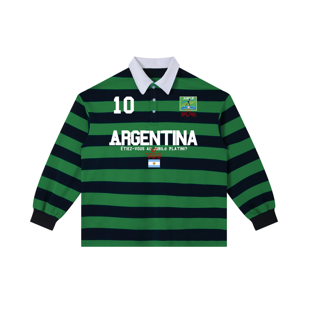 Argentina #10 Long Sleeve Rugby Polo