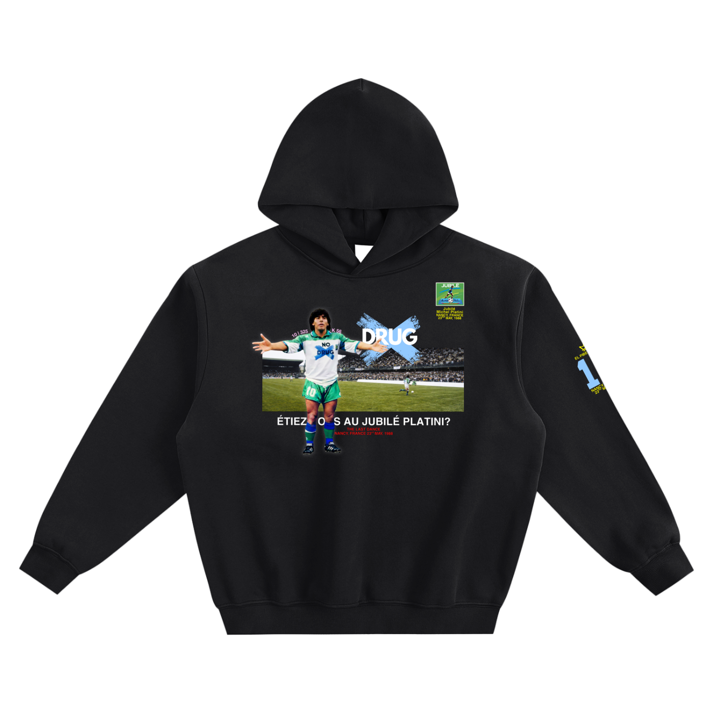 France 1988 'No Drug' Deigo Hoodie