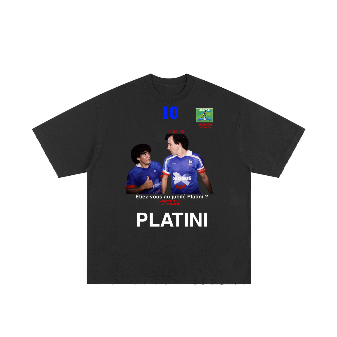 France 1988 'No Drug' Plantini Graphic Tee