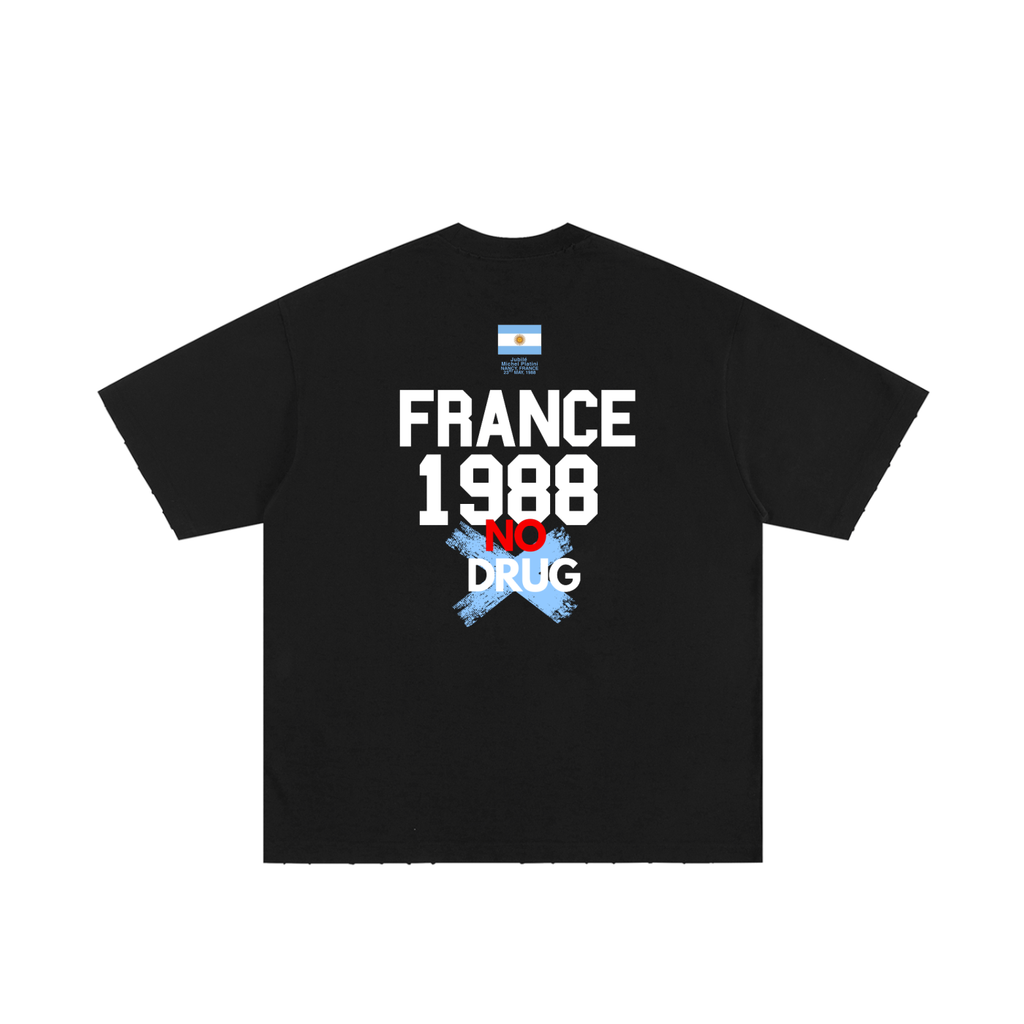 Maradona France 1988 'No Drug' Graphic Tee
