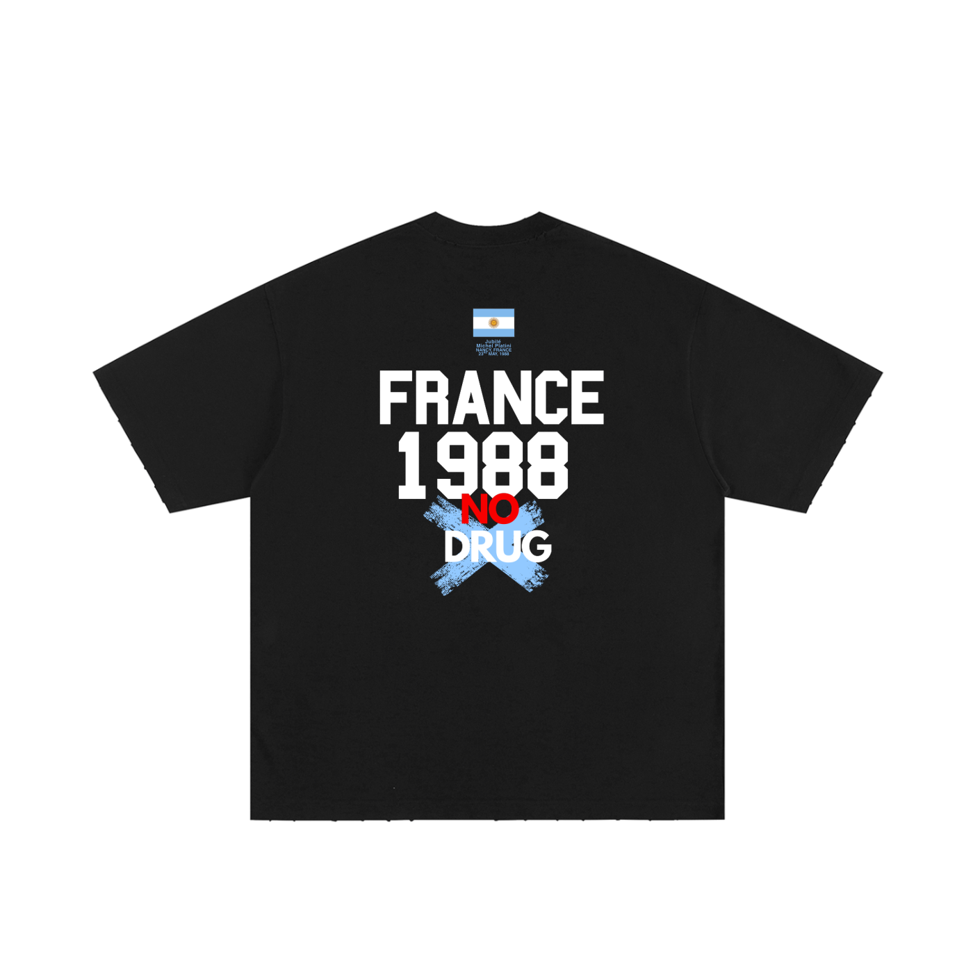 Maradona France 1988 'No Drug' Graphic Tee