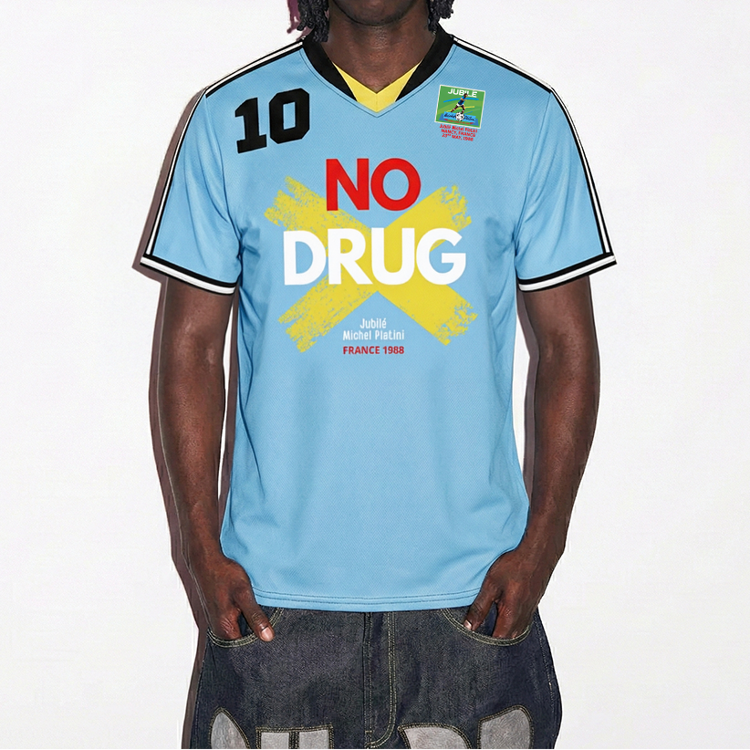 Diego Maradona 'No Drug' 1988 Soccer Jersey - White