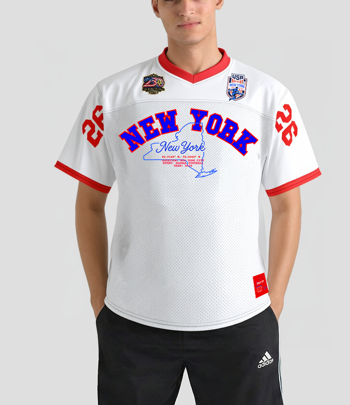 New York 'Home Game' World Cup 2026 Football Jersey - White
