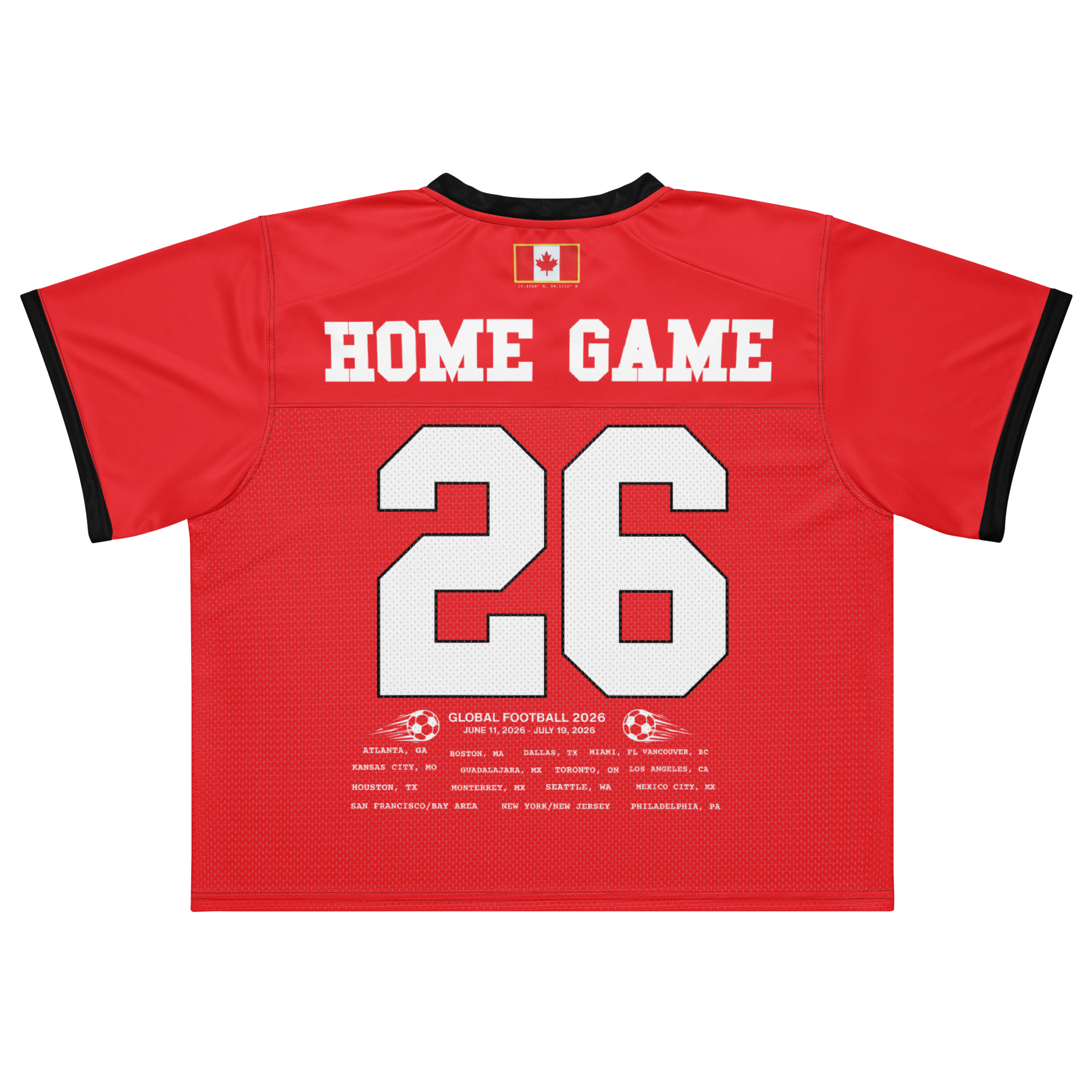 Canada 2026 American Football Jersey