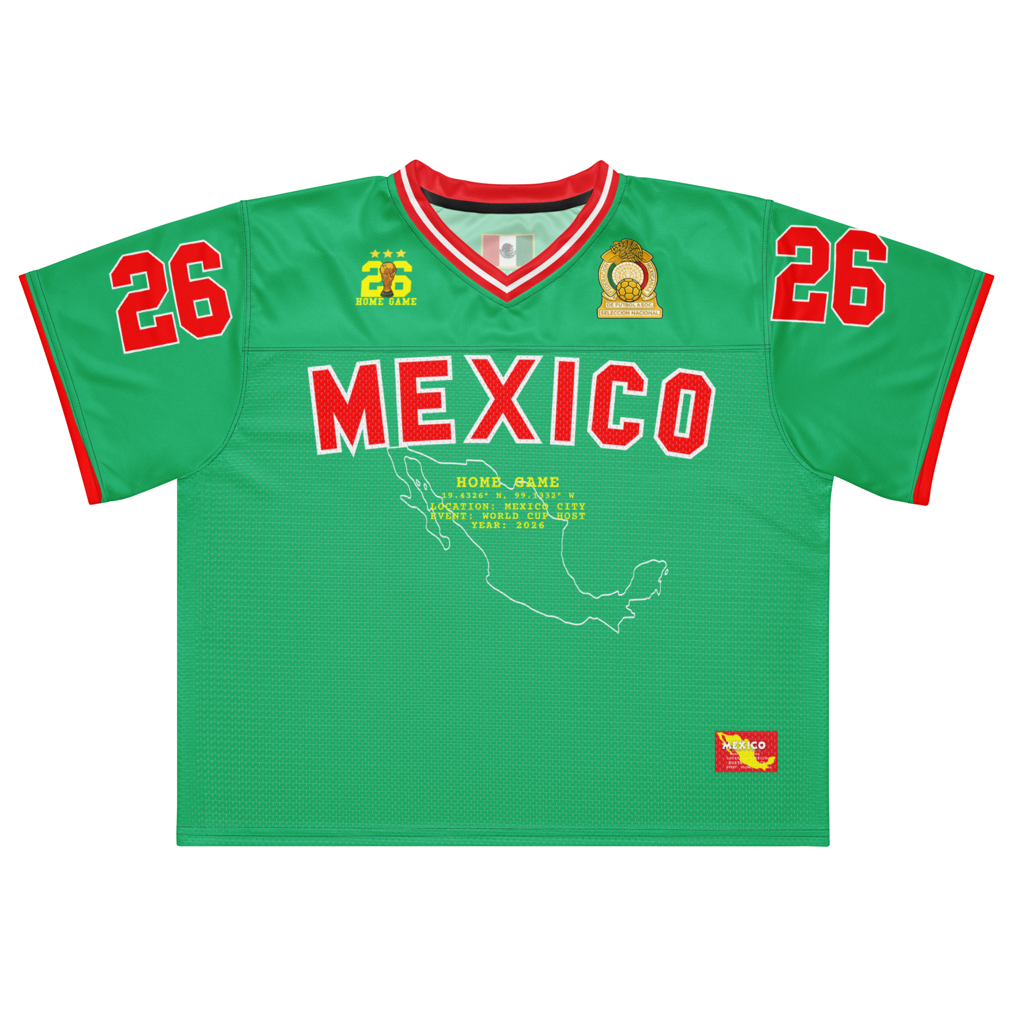 Mexico 2026 World Cup American Football Jersey