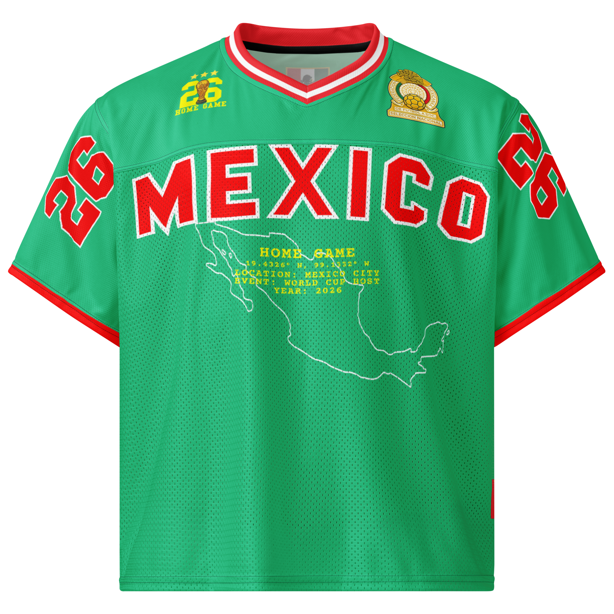 Mexico 2026 World Cup American Football Jersey