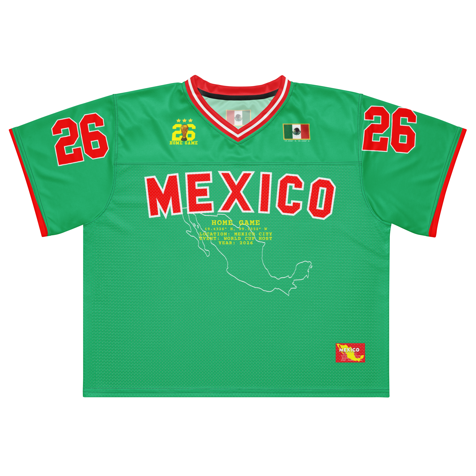 Mexico 2026 World Cup American Football Jersey