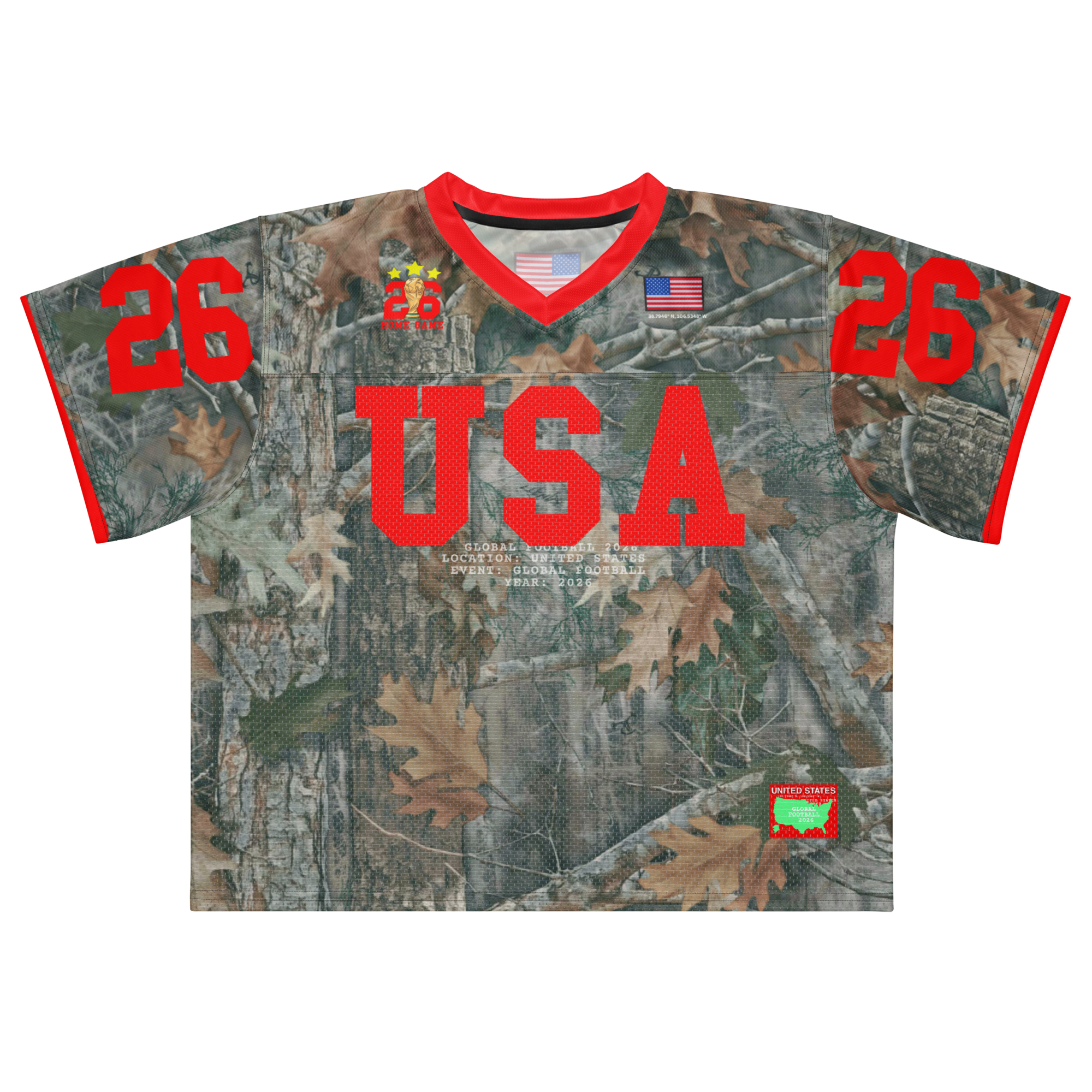 USA Camo 2026 Home Game Football Jersey