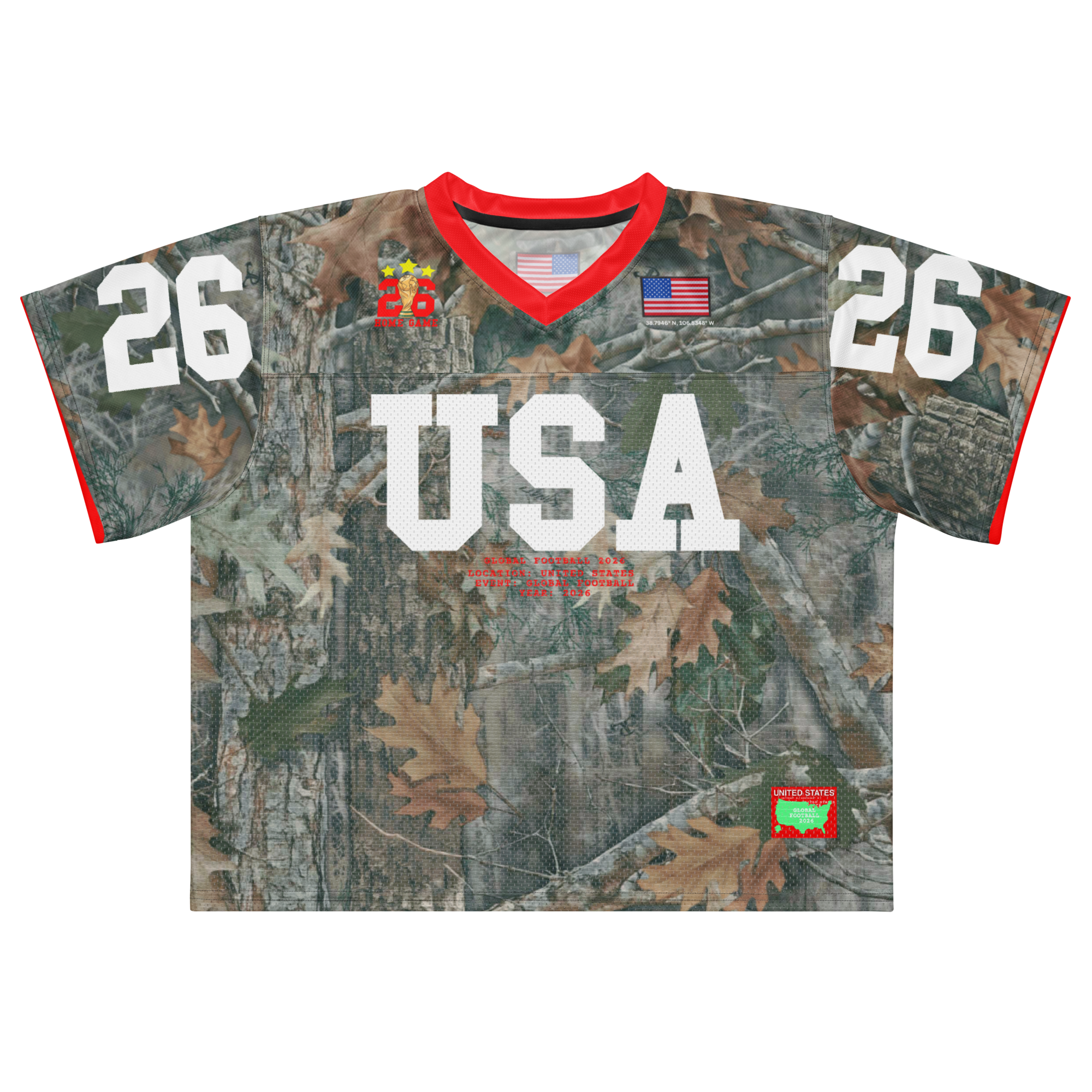 USA Camo 2026 Home Game Football Jersey