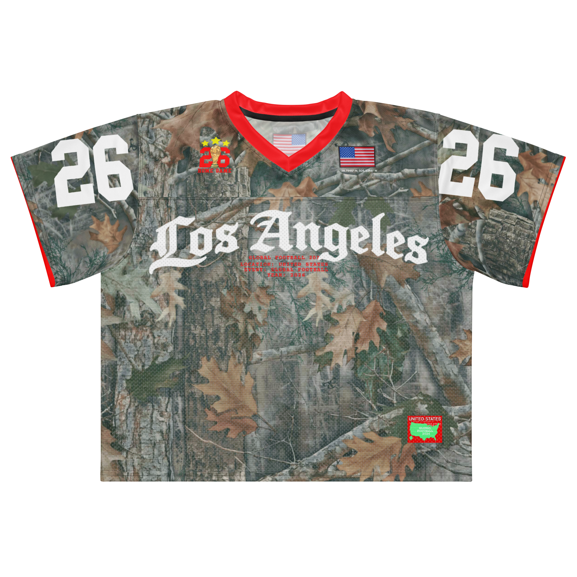 Los Angeles Camo American Football Jersey