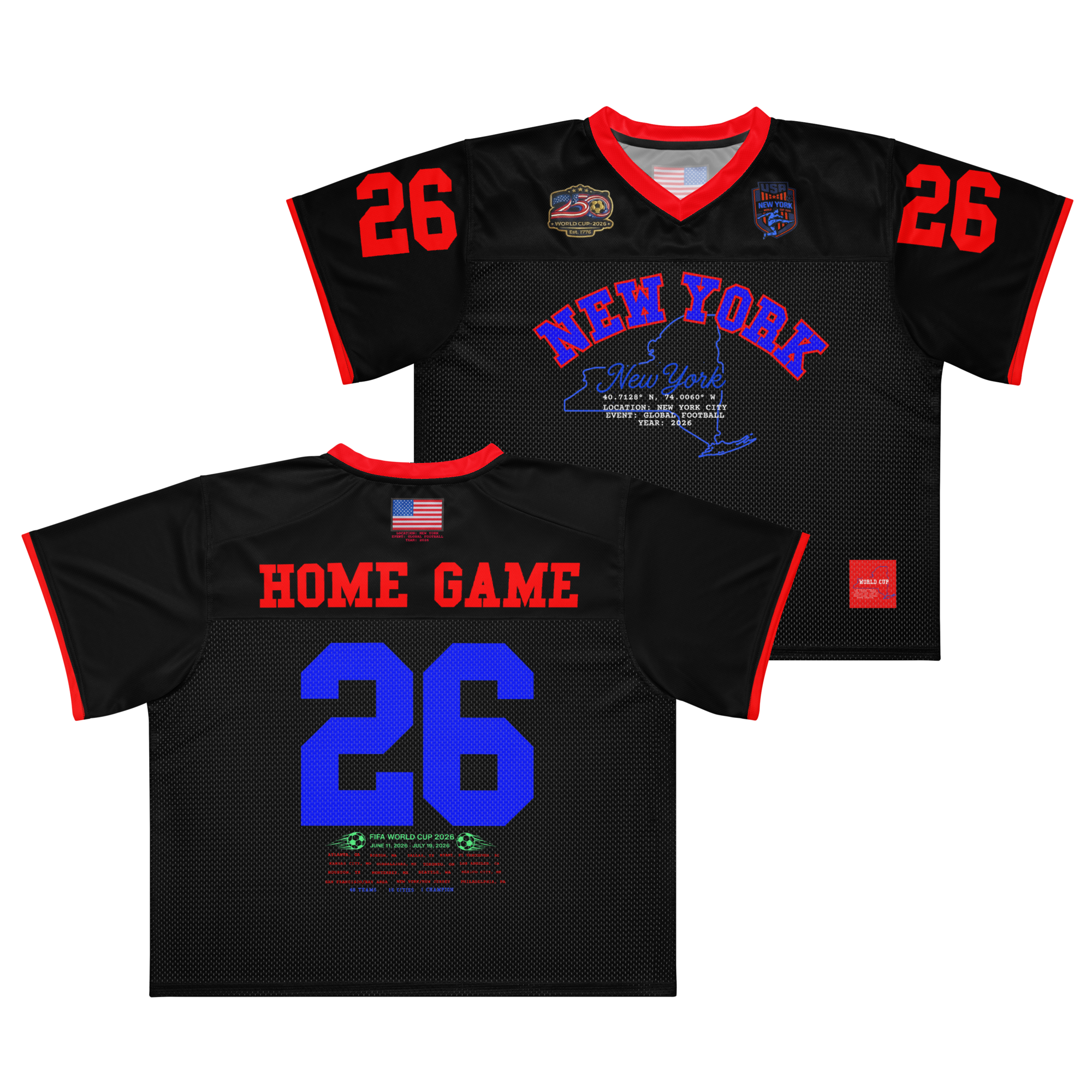 New York 'Home Game' World Cup 2026 Football Jersey