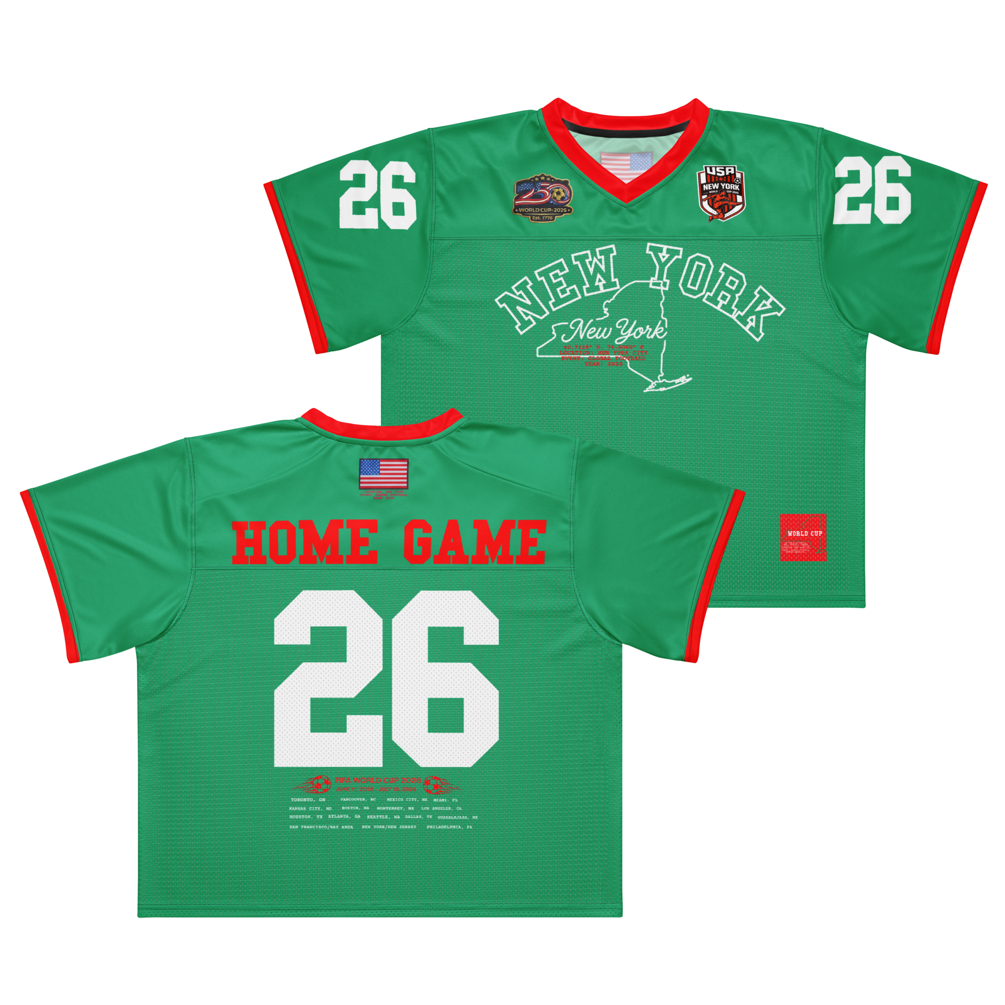 New York 'Home Game' World Cup 2026 Football Jersey
