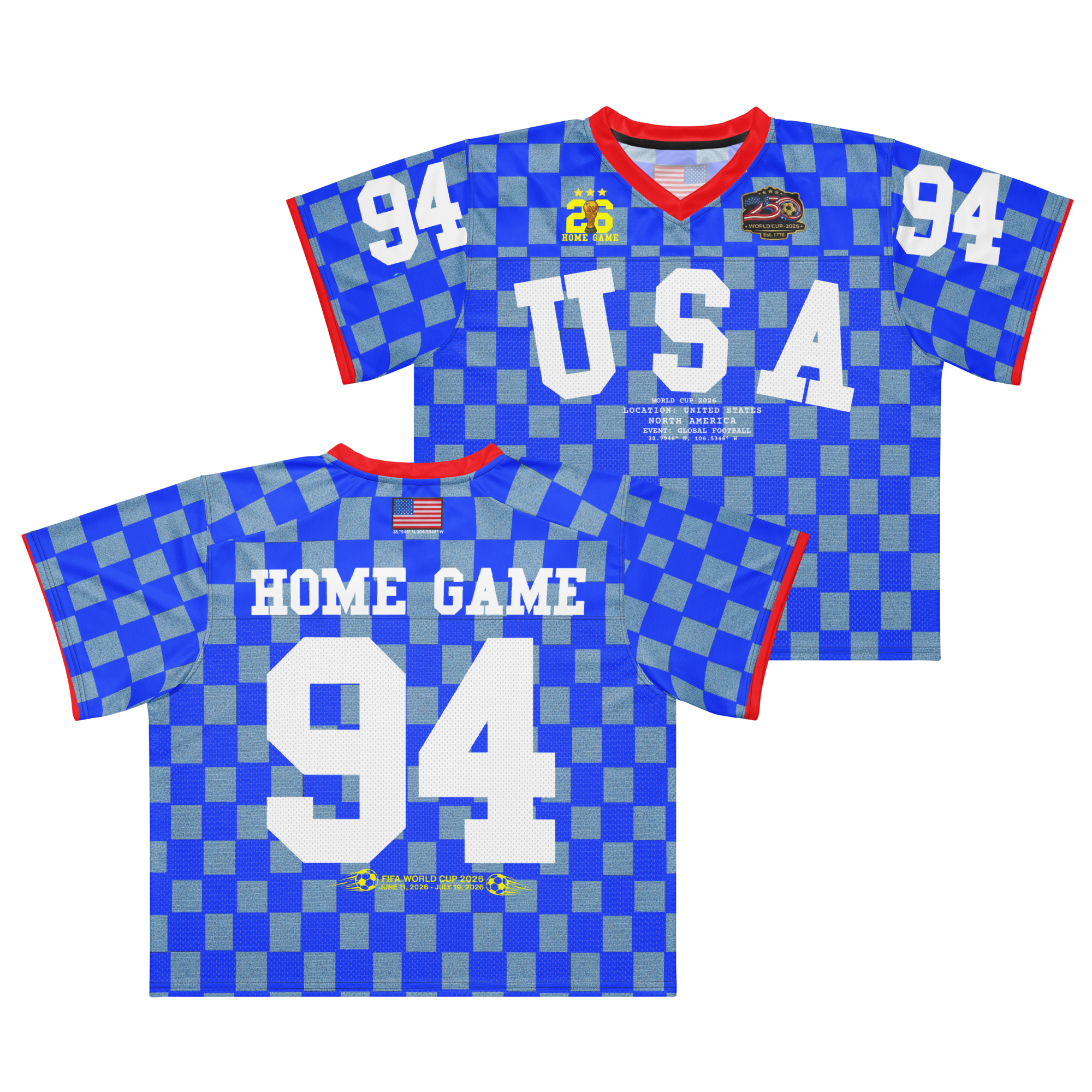 USA World Cup 94 American Football Jersey