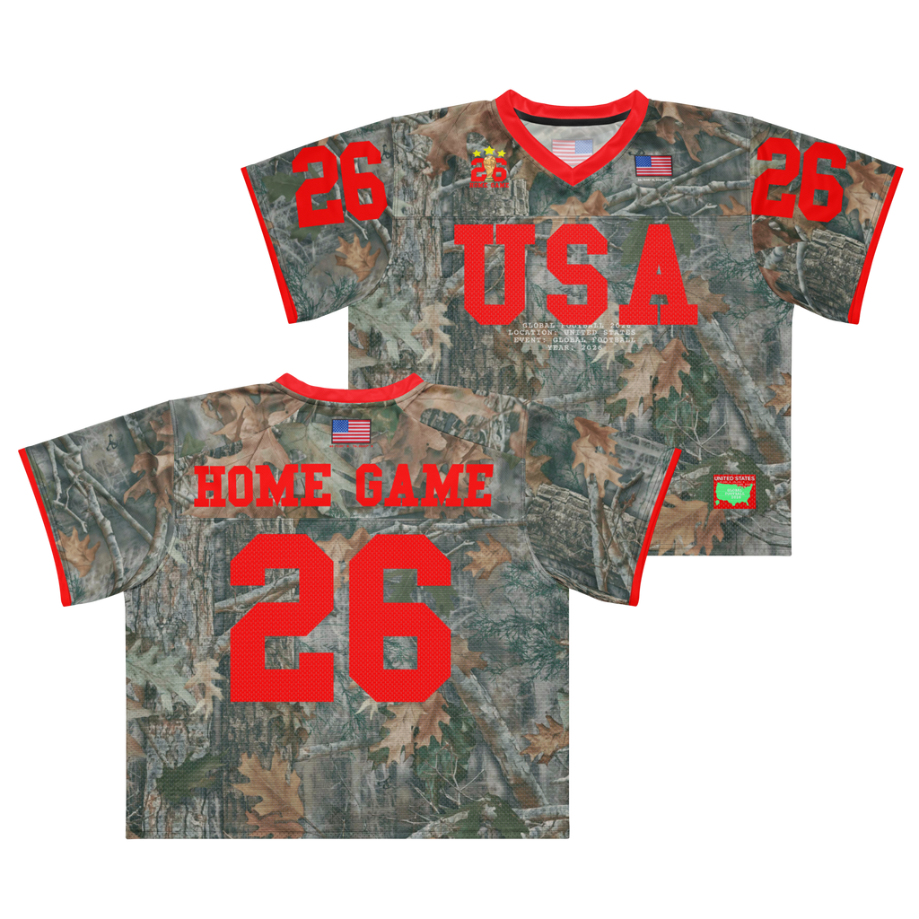 USA Camo 2026 Home Game Football Jersey