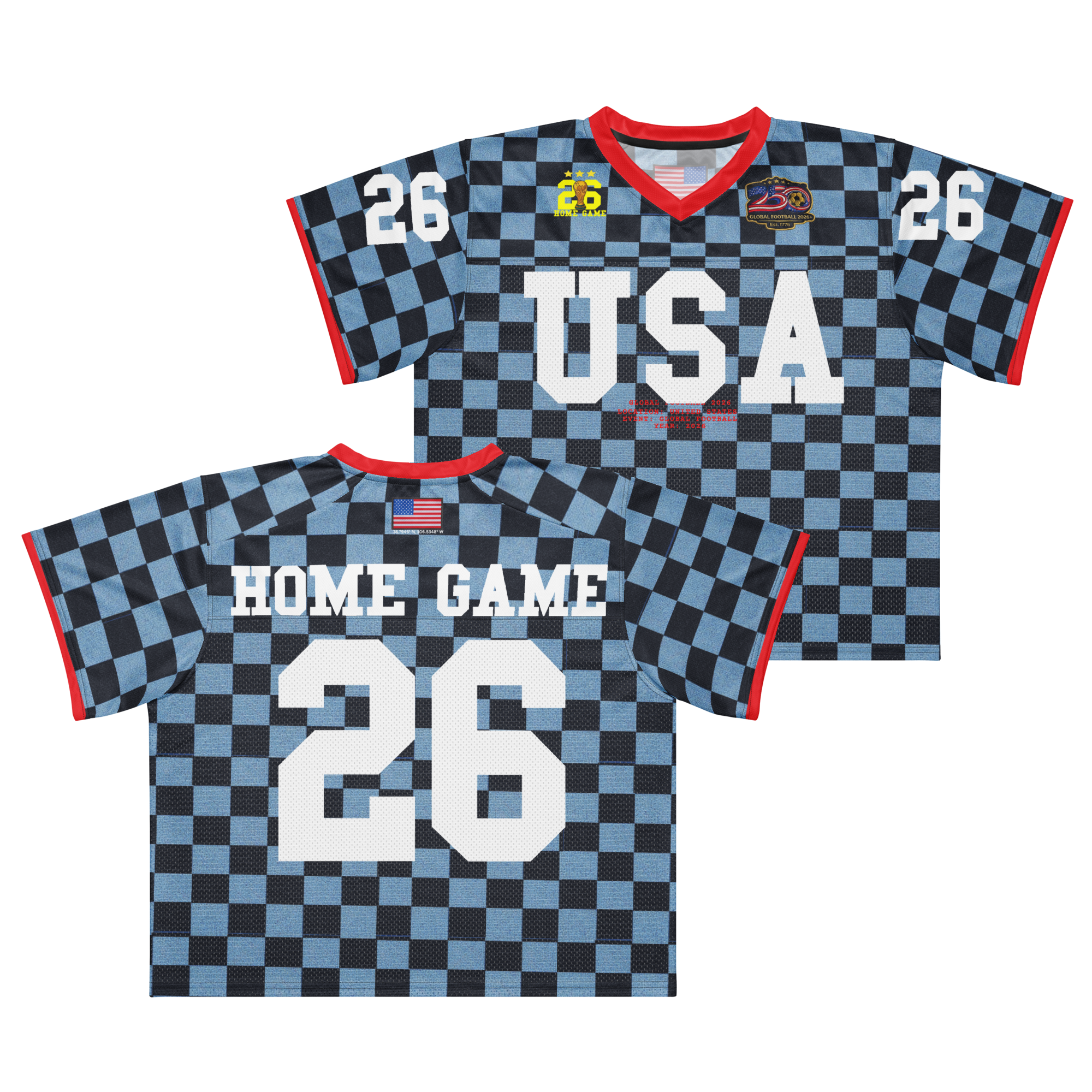 USA 1994 Remixed Football Jersey