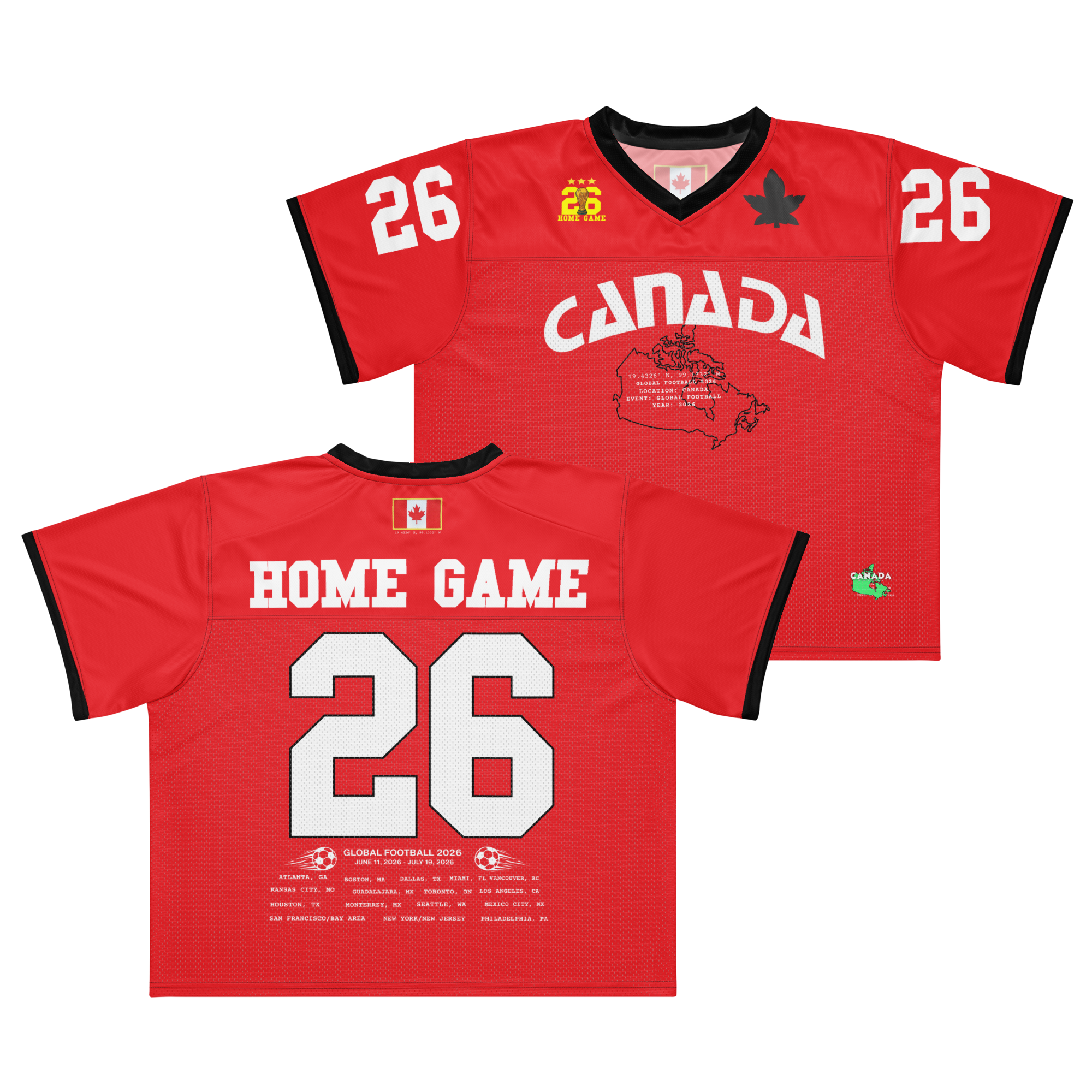 Canada 2026 American Football Jersey
