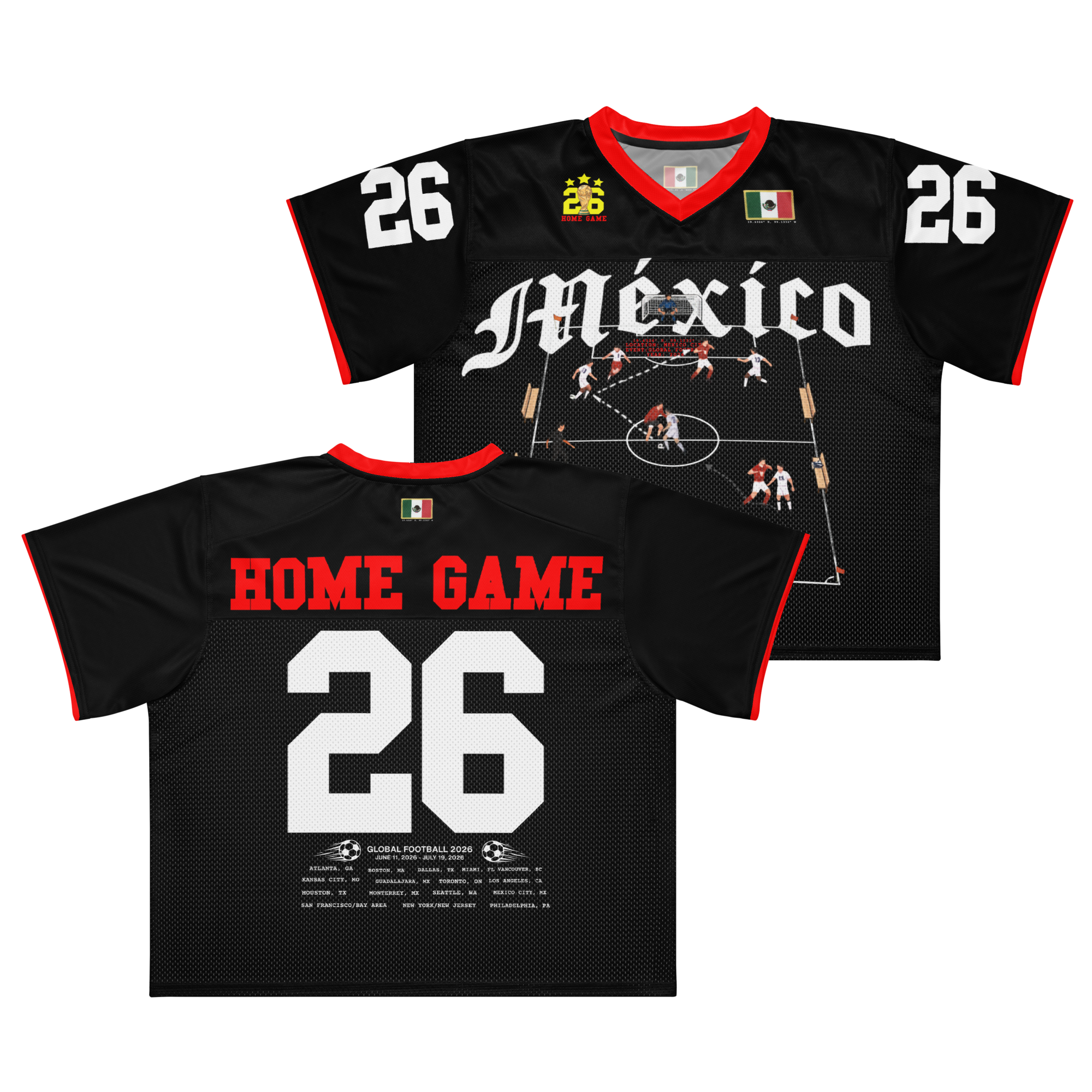 Mexico Play Maker American Football Jersey