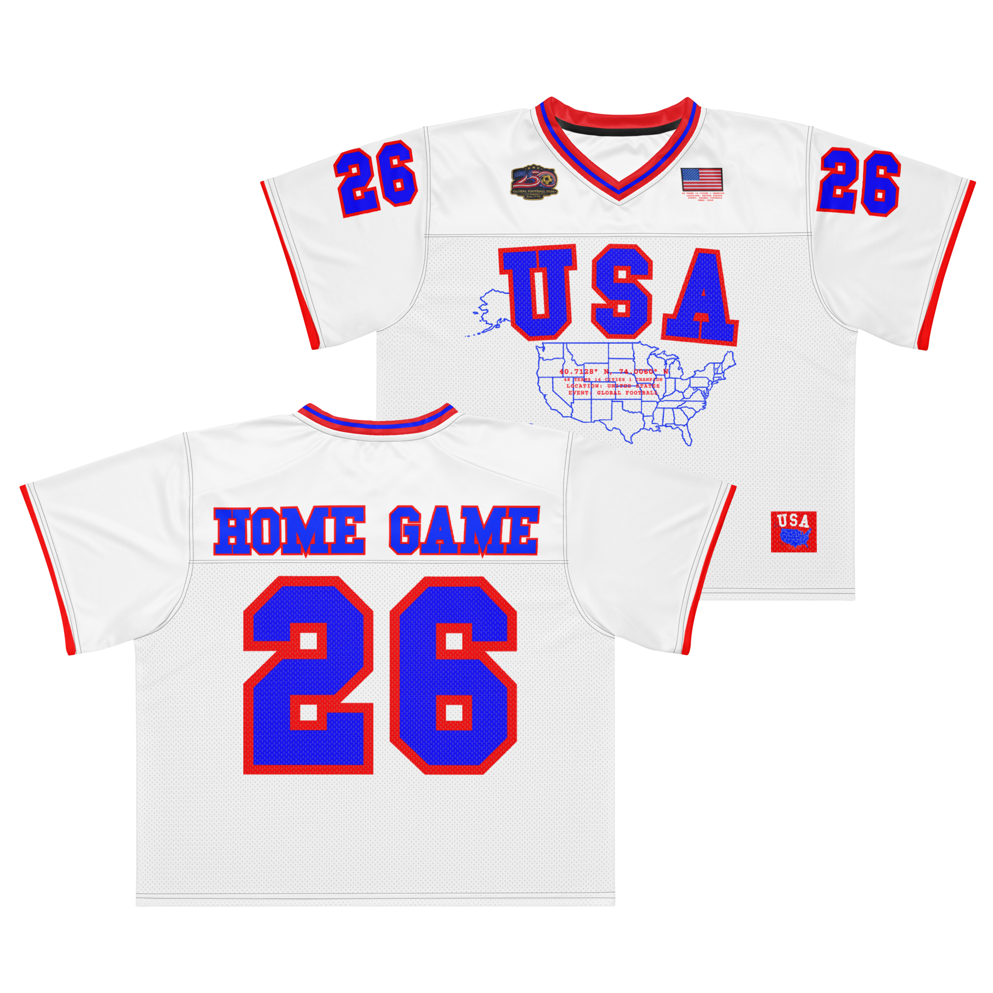 USA 250 Anniversary Remixed Football Jersey