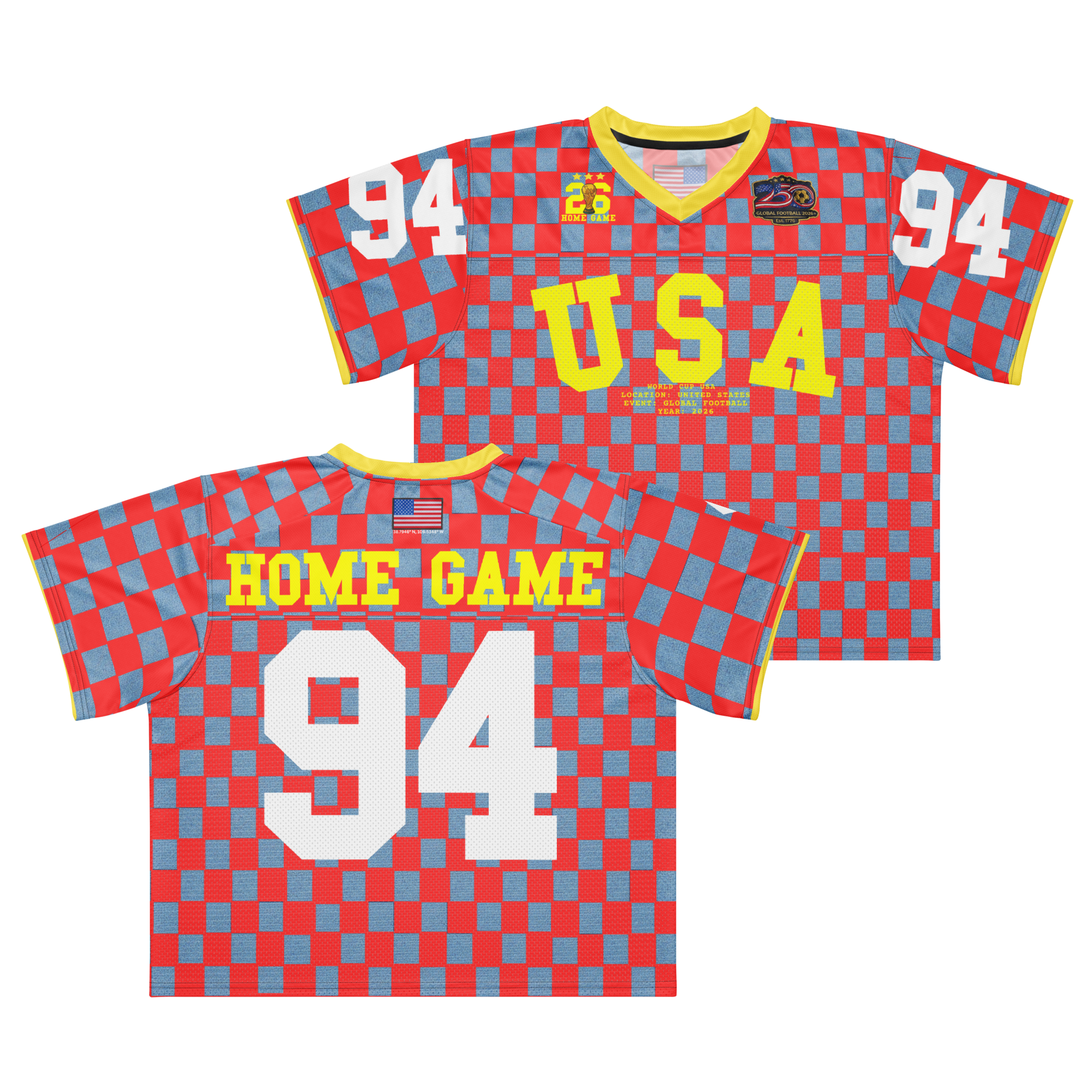 USA 1994 Remixed Football Jersey