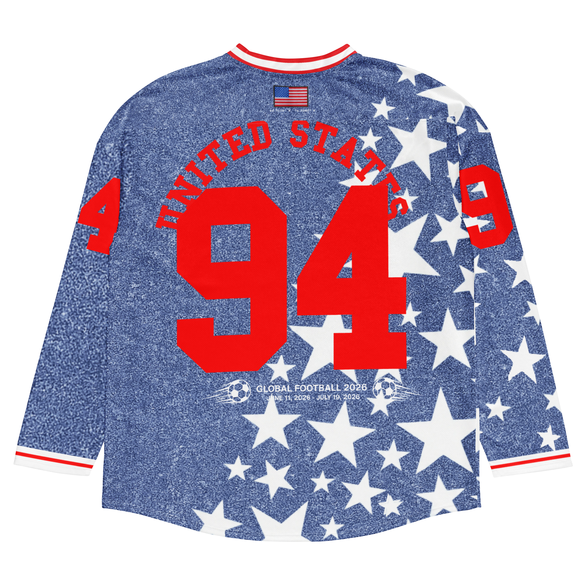 1994 'Denim Stars' USA World Cup Long Sleeve Jersey