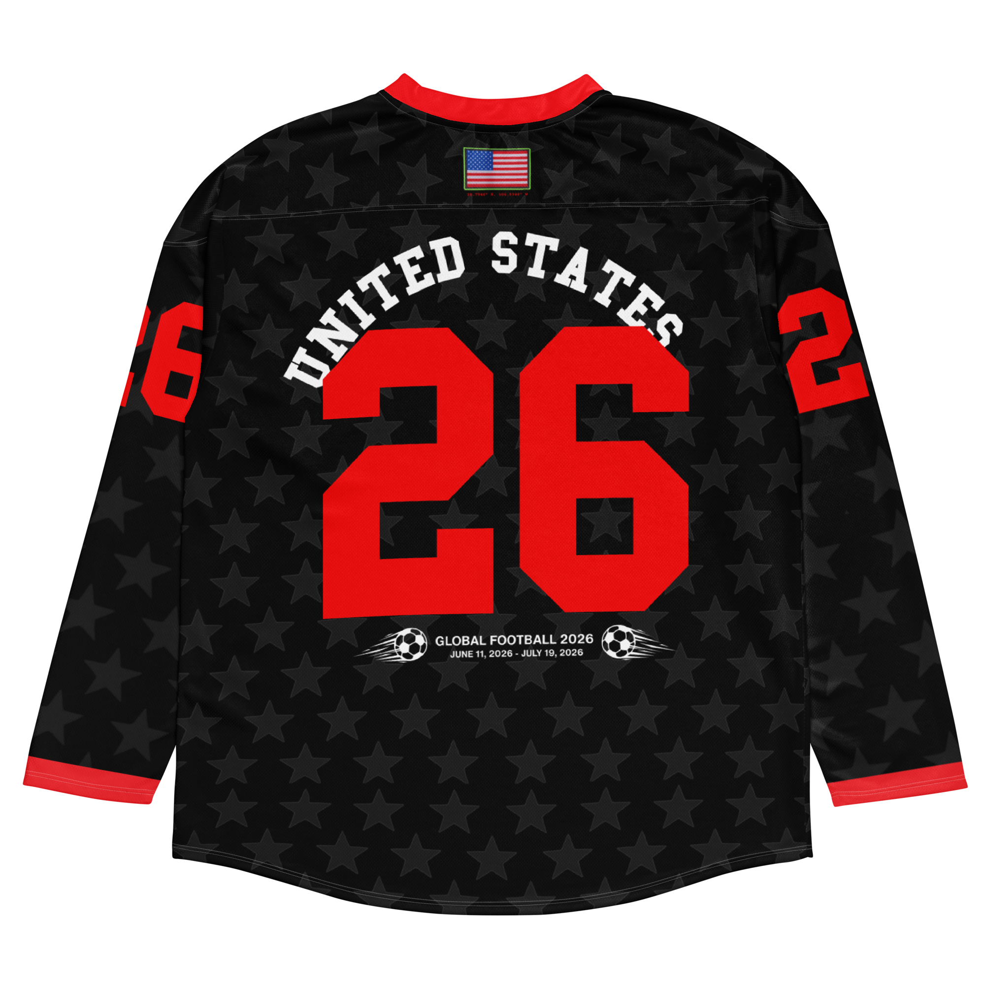 2026 World Cup USA 'Black Stars' Long Sleeve Jersey