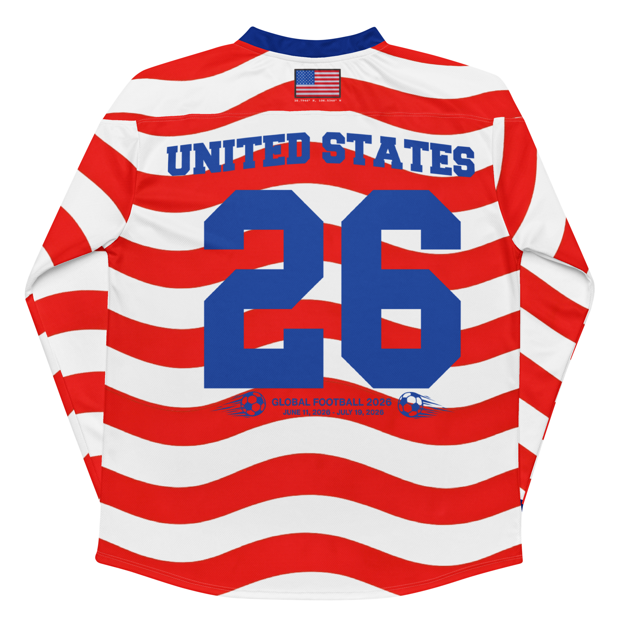 2026 World Cup Stripe Long Sleeve Soccer Jersey
