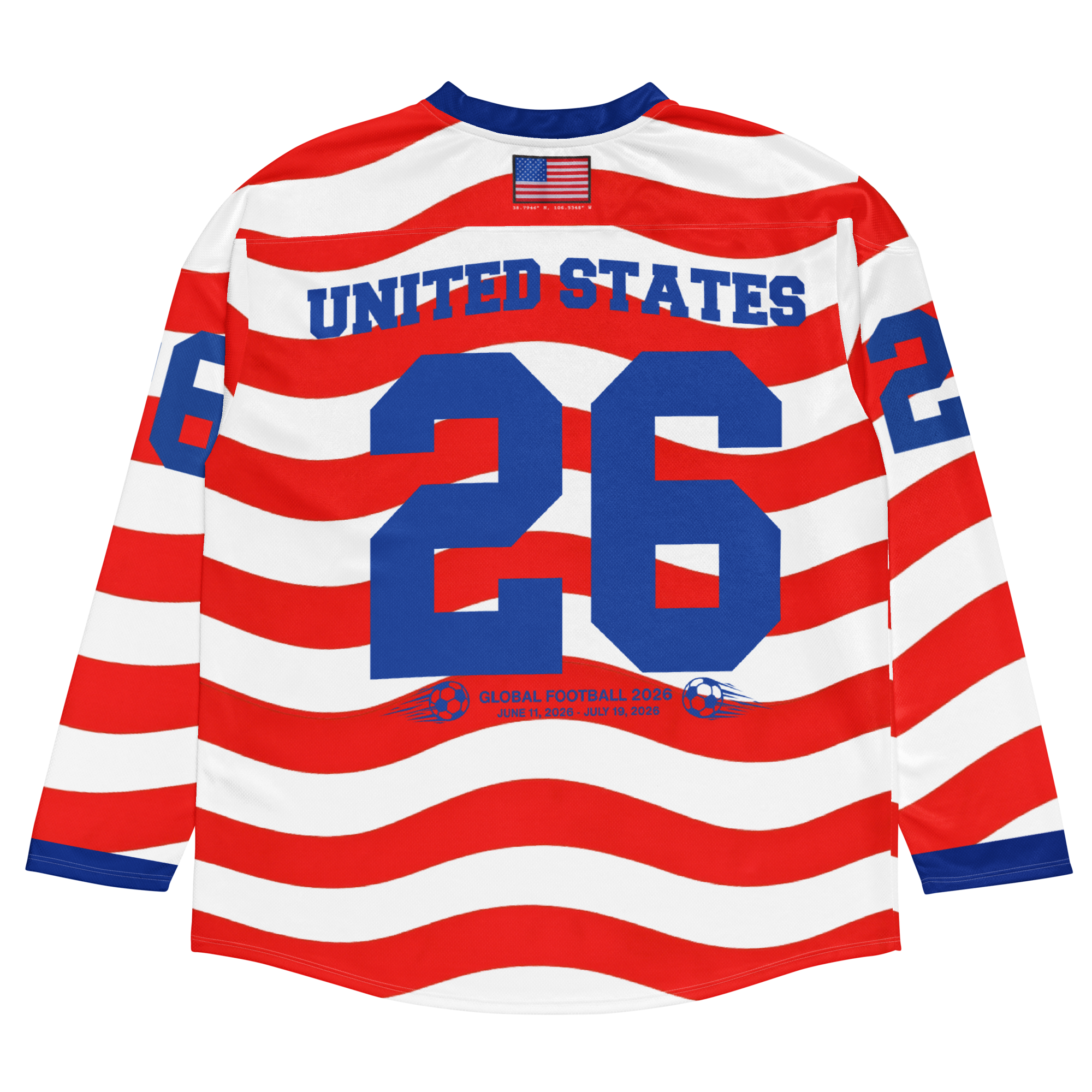 2026 World Cup Stripe Long Sleeve Soccer Jersey