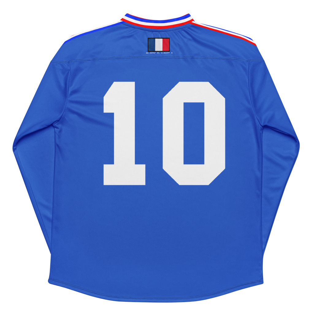 France 'No Drug' 1988 Long Sleeve Jersey