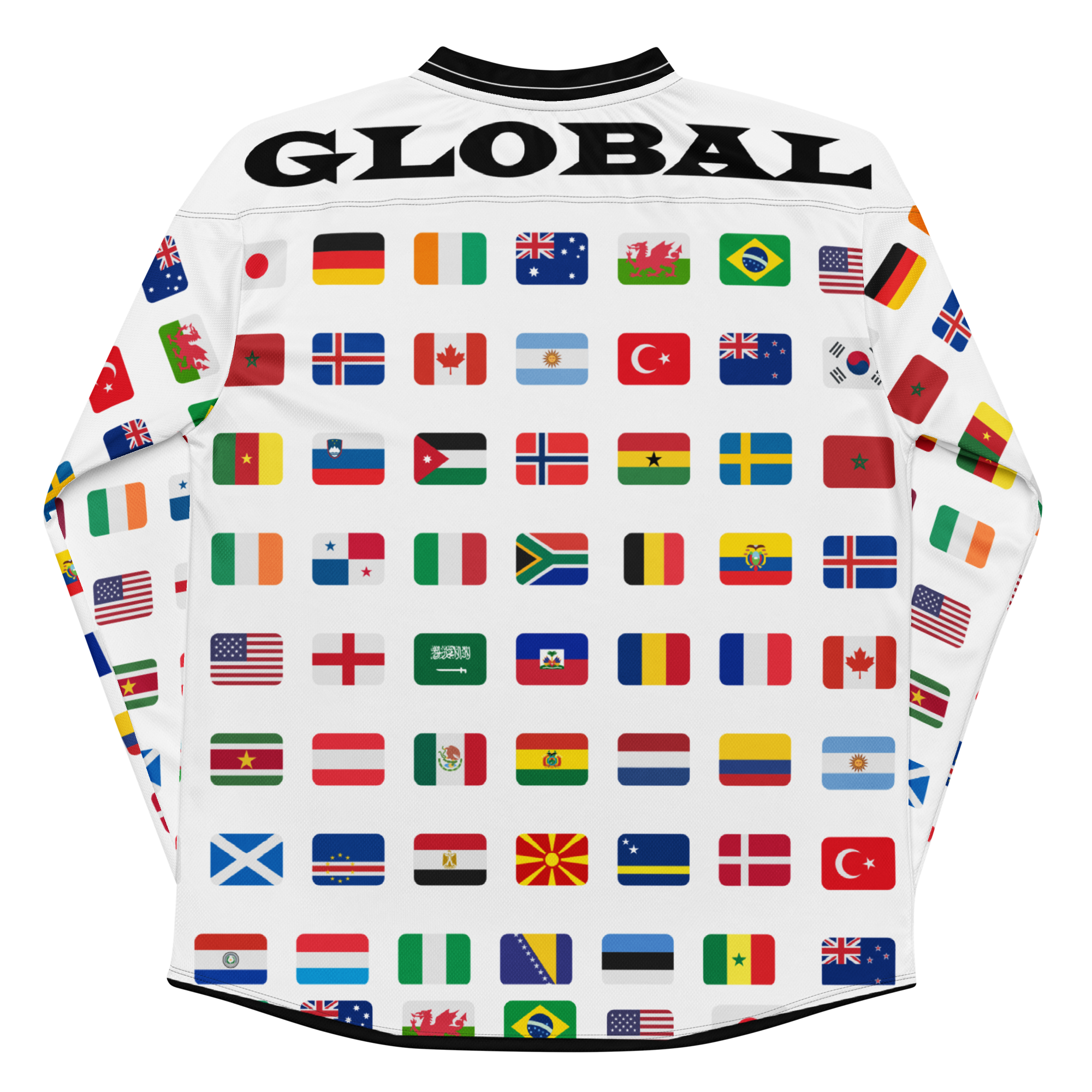 Global Flags 2026 Long Sleeve Soccer Jersey