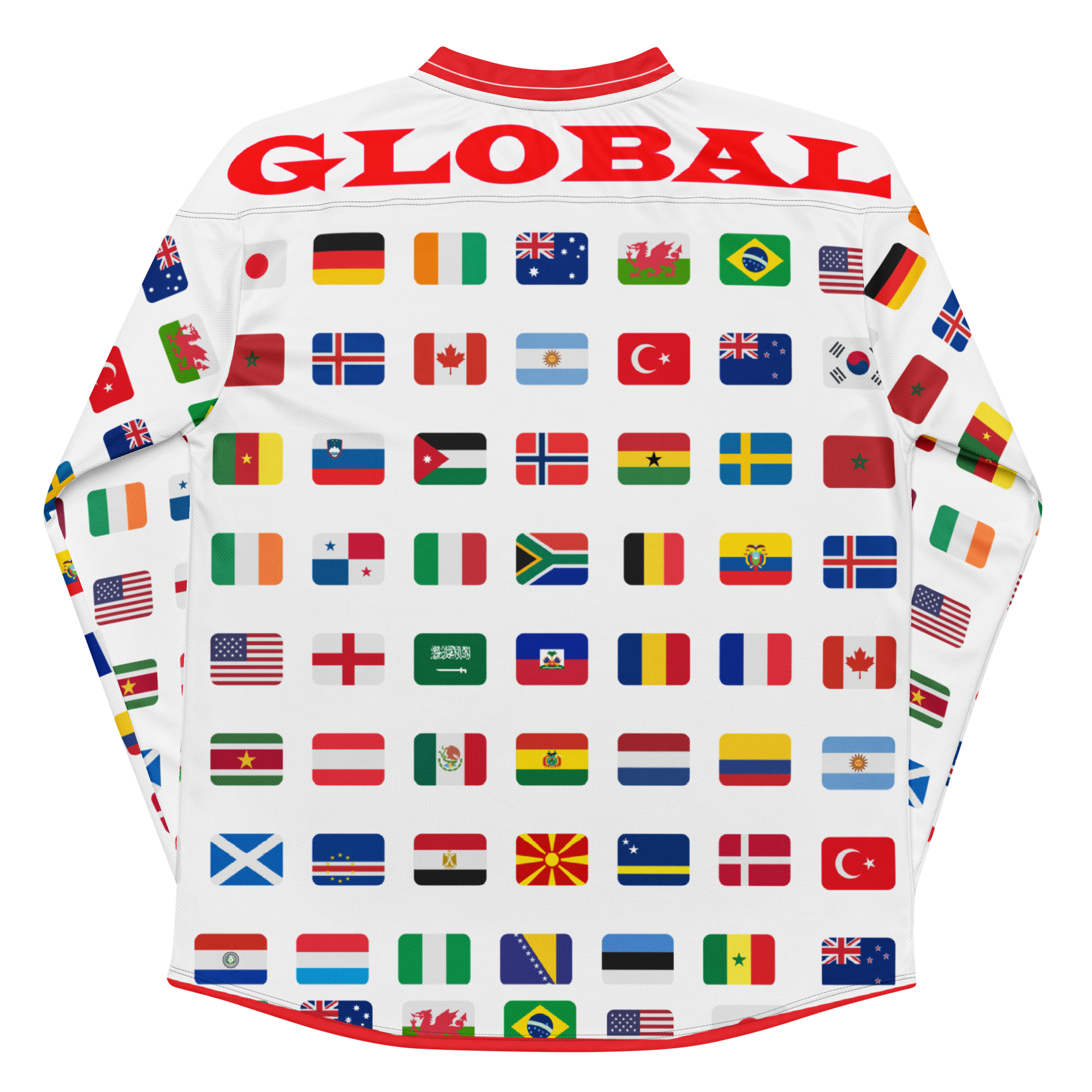 Global Flags 2026 Long Sleeve Soccer Jersey