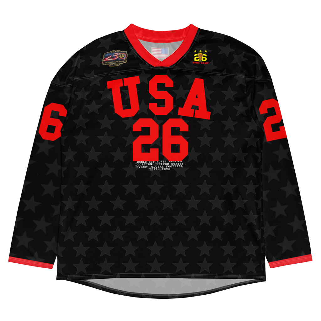 2026 World Cup USA 'Black Stars' Long Sleeve Jersey