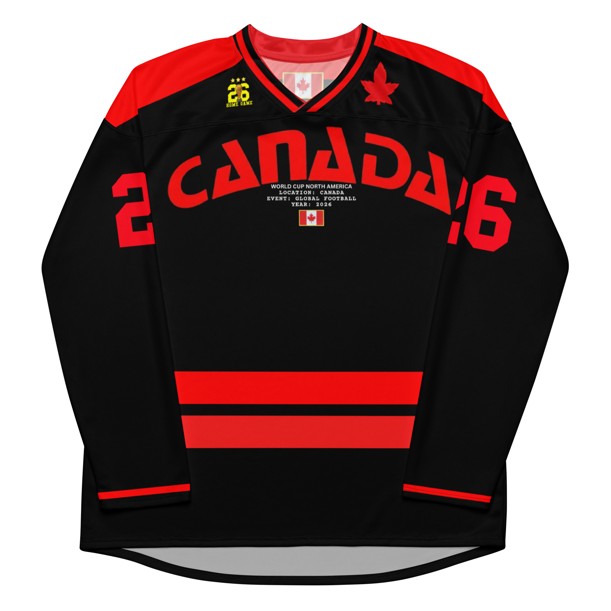 Canada World Cup 2026 Retro Hockey Jersey