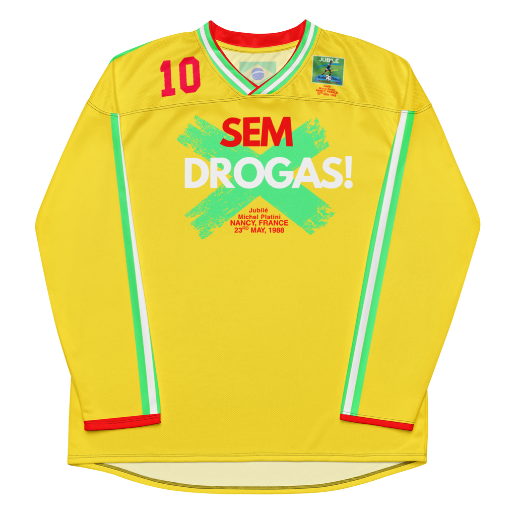 Brazil 1988 'No Drug' Long Sleeve Jersey