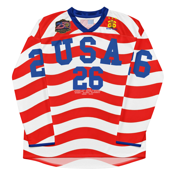 2026 USA Stripe Long Sleeve Soccer Jersey