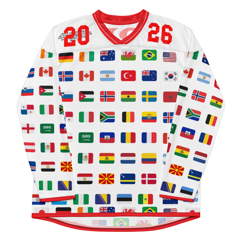 Global Flags 2026 Long Sleeve Soccer Jersey