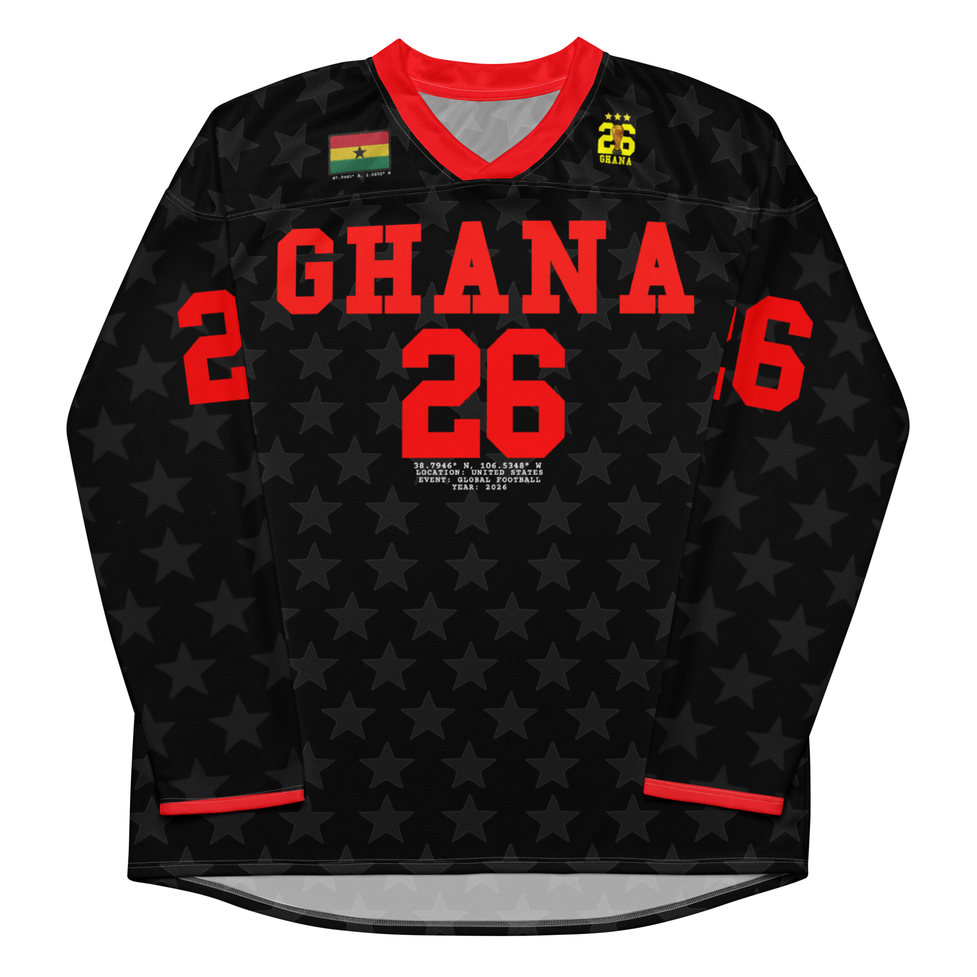 Ghana Black Stars Long Sleeve Jersey
