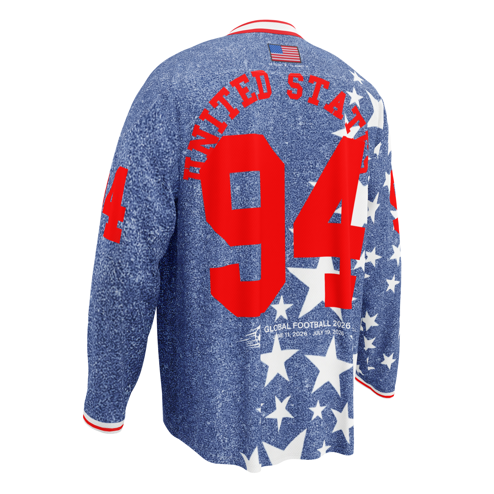1994 'Denim Stars' USA World Cup Long Sleeve Jersey