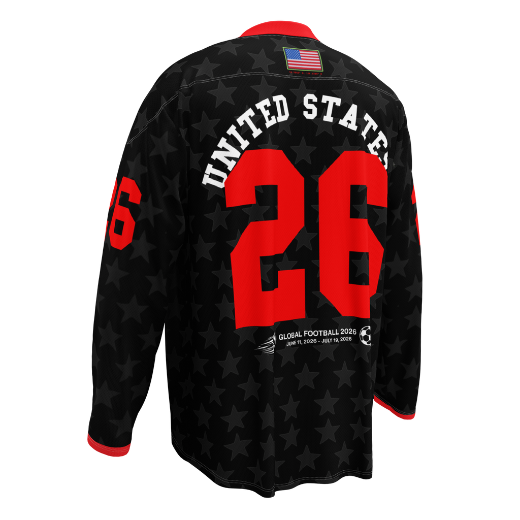 2026 World Cup USA 'Black Stars' Long Sleeve Jersey