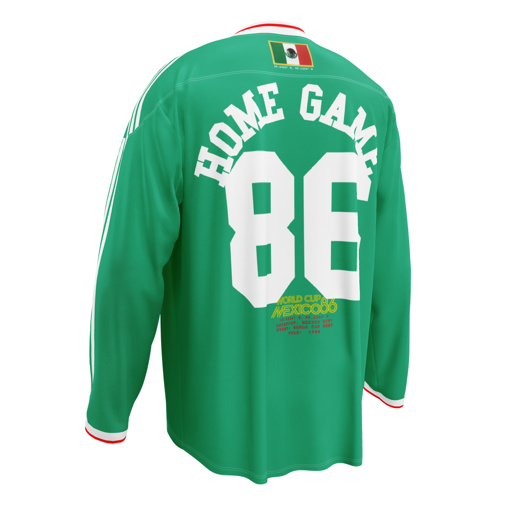 Mexico 1986 World Cup Retro Long Sleeve Jersey