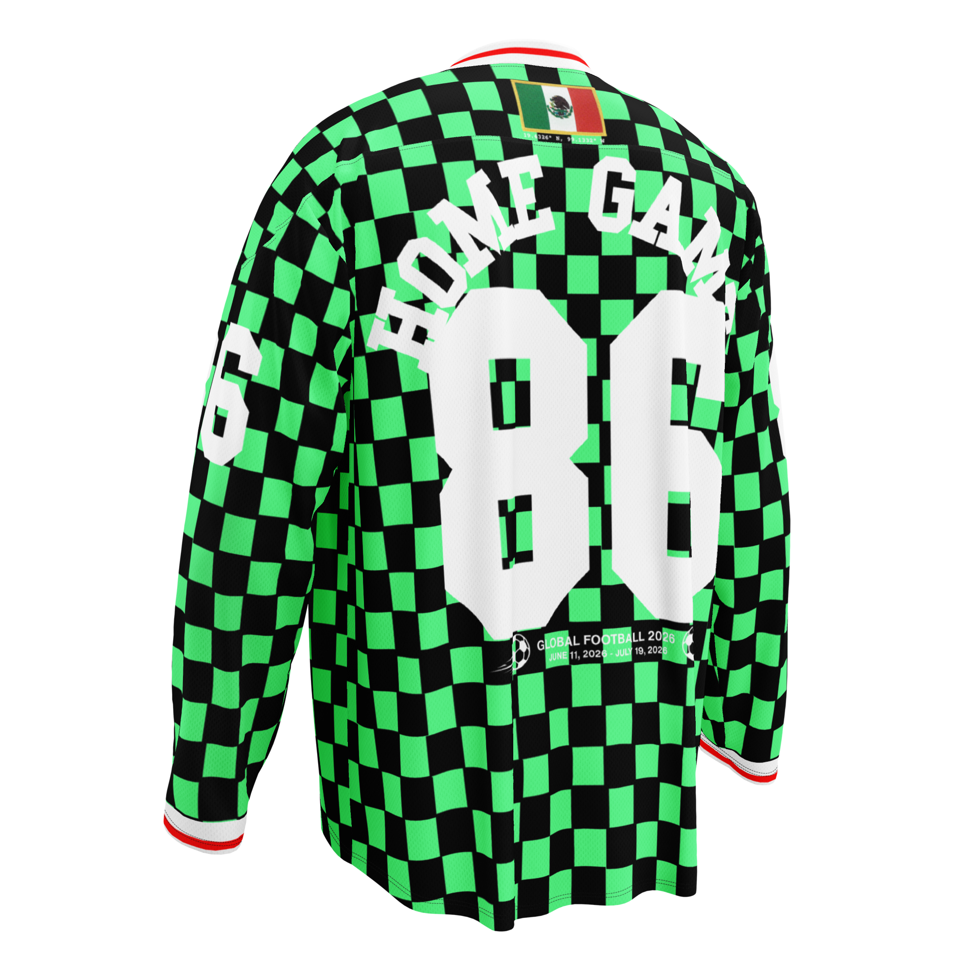 Mexico 1986 World Cup Inspired Long Sleeve Jersey