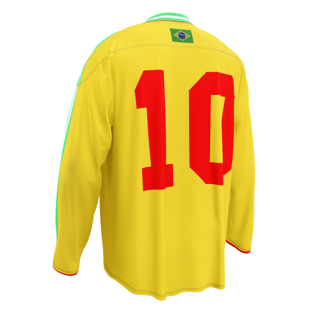 Brazil 1988 'No Drug' Long Sleeve Jersey