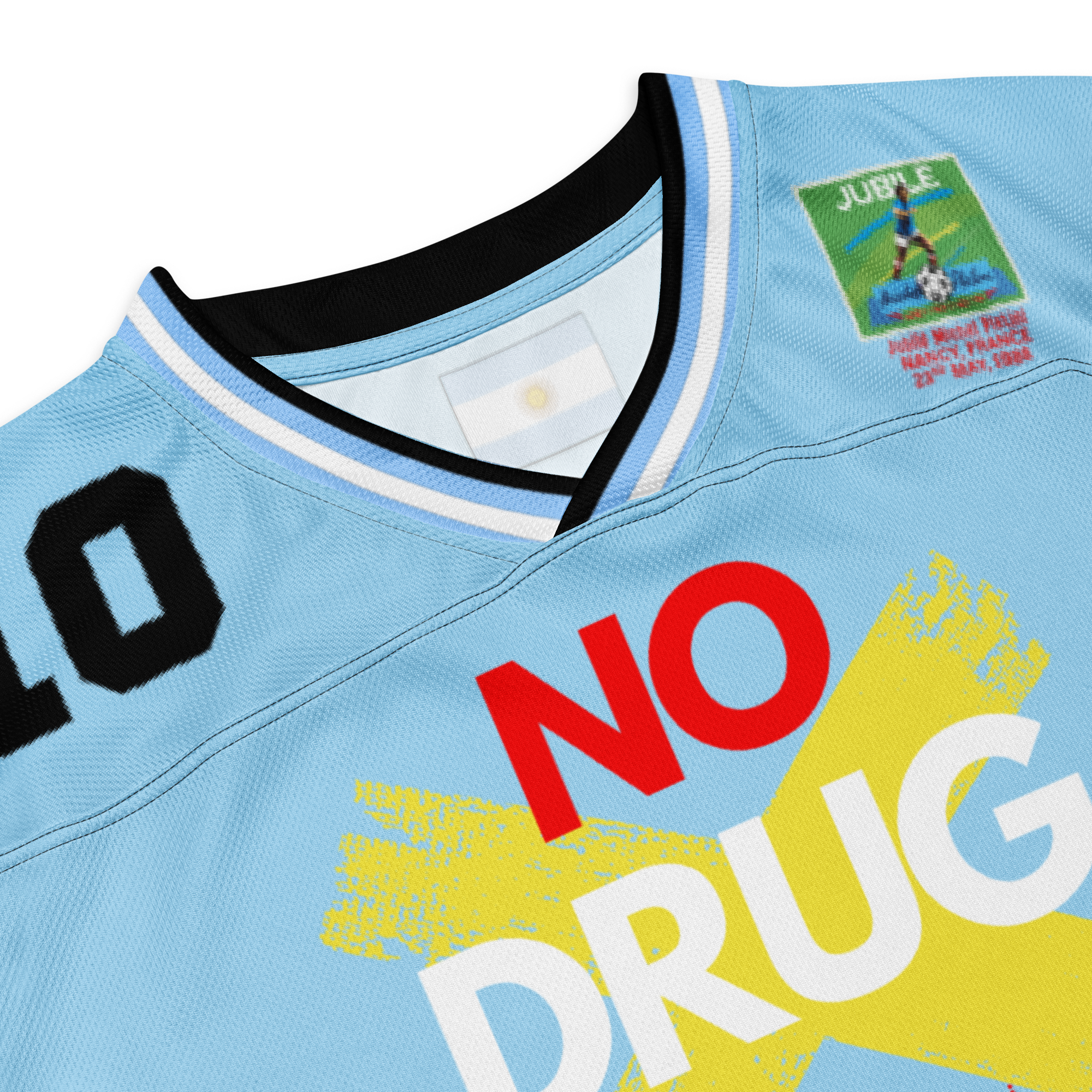 Argentina 1988 'No Drug' Long Sleeve Jersey