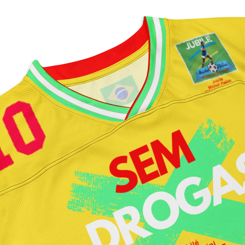 Brazil 1988 'No Drug' Long Sleeve Jersey