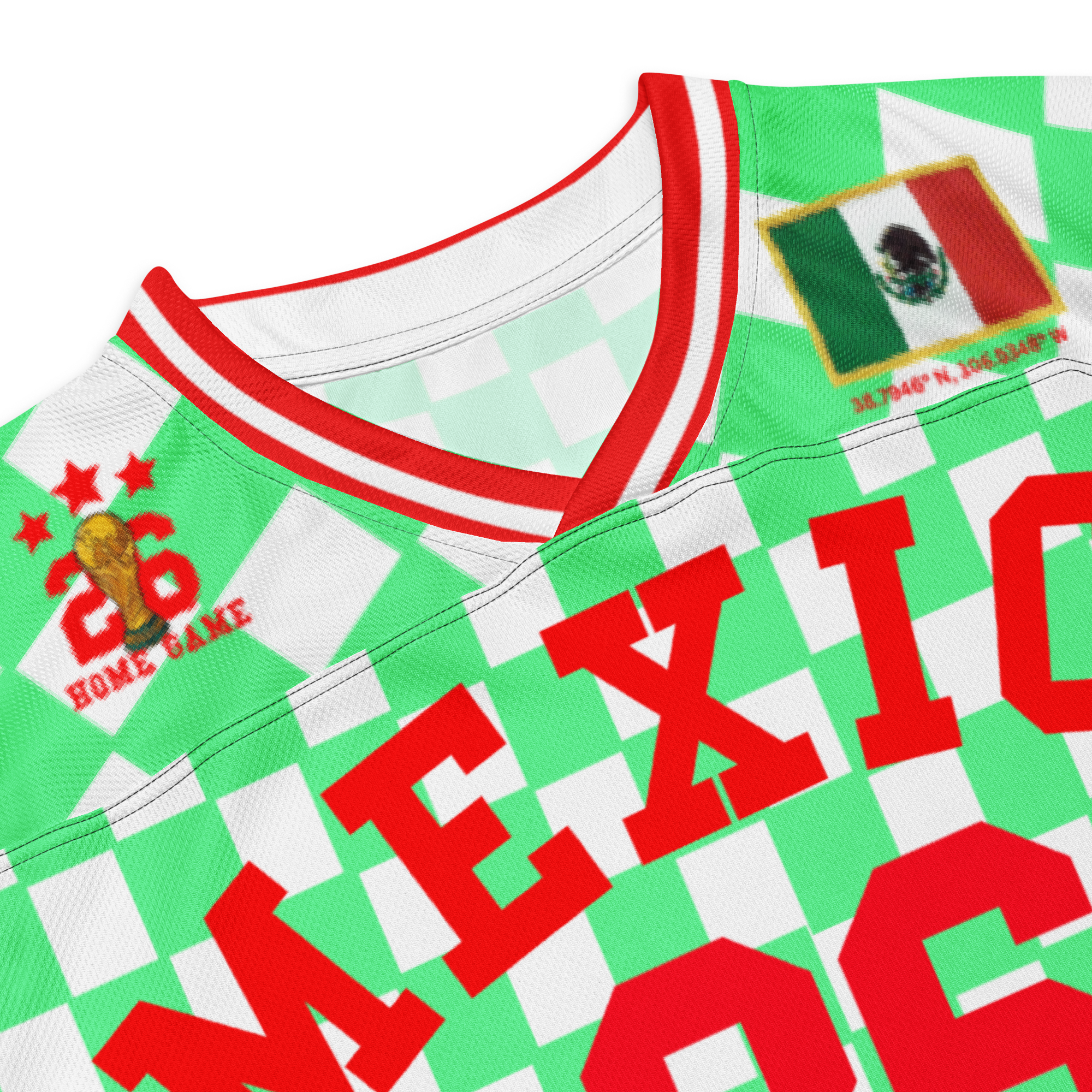Mexico 1986 Inspired Long Sleeve Soccer Jersey
