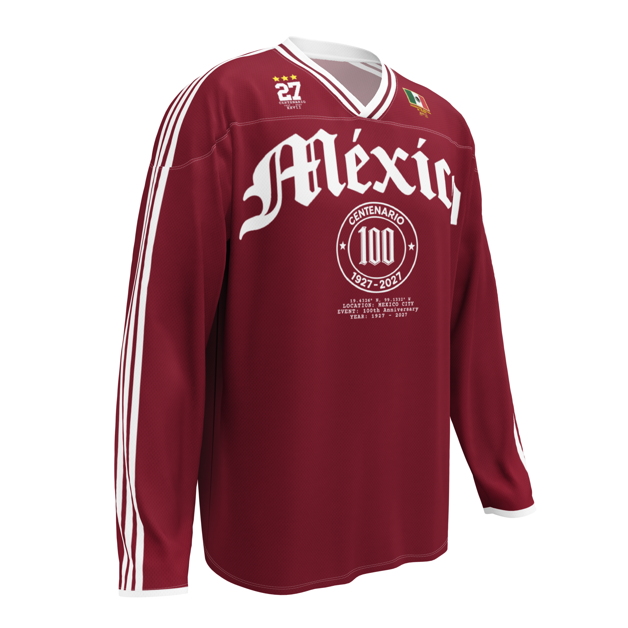 Mexico 100th Anniversary World Cup Long Sleeve Jersey