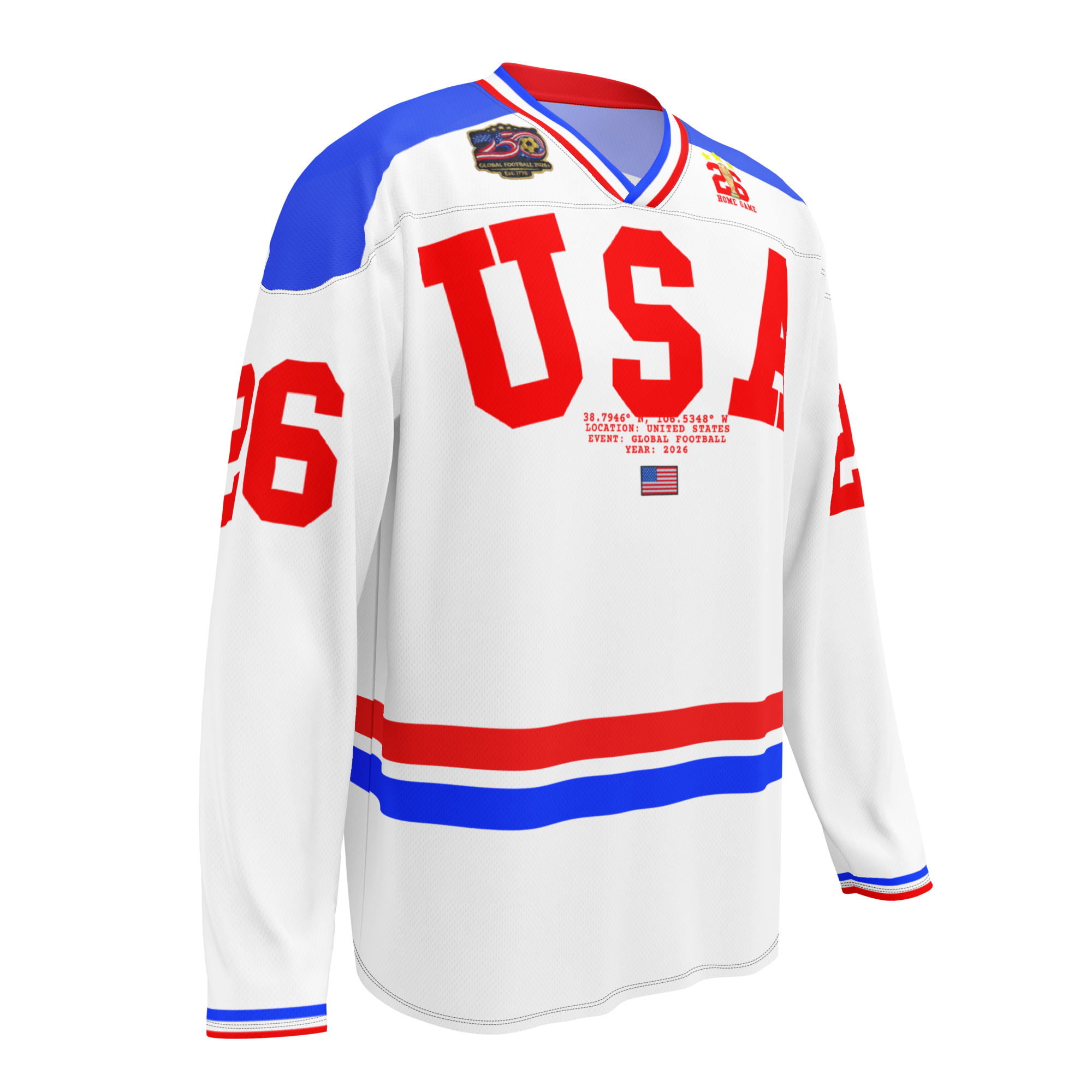 USA Olympian Long Sleeve Soccer Jersey
