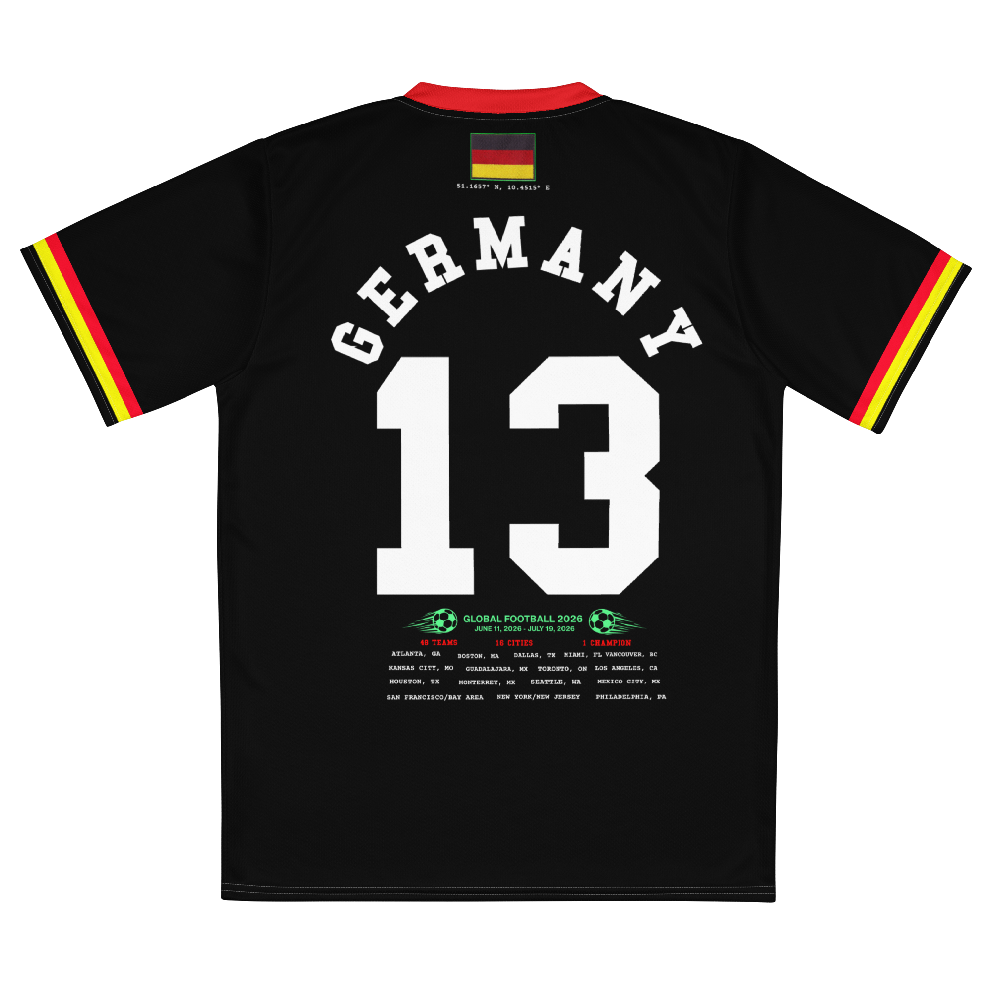 Germany Retro World Cup Soccer Jersey