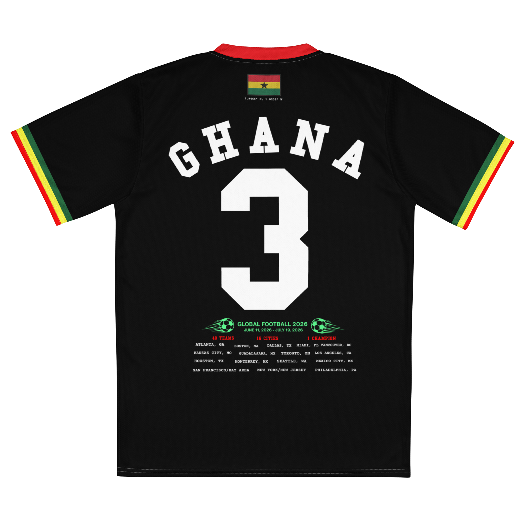 Ghana Retro World Cup Soccer Jersey