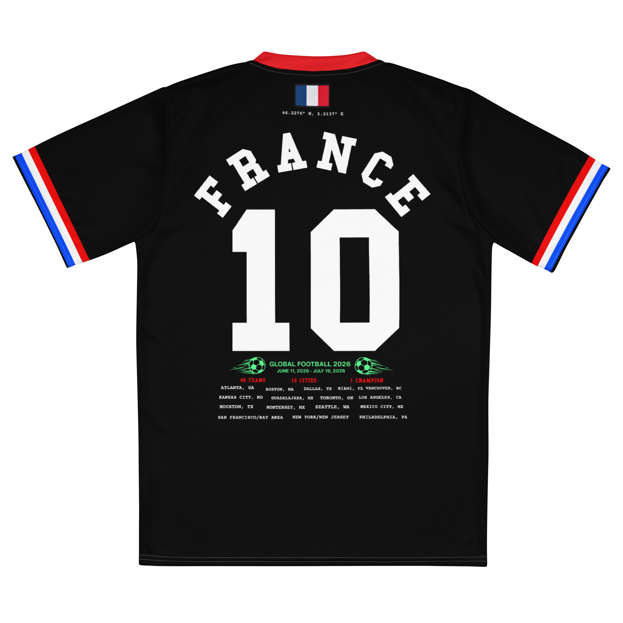 FRANCE Retro World Cup Soccer Jersey