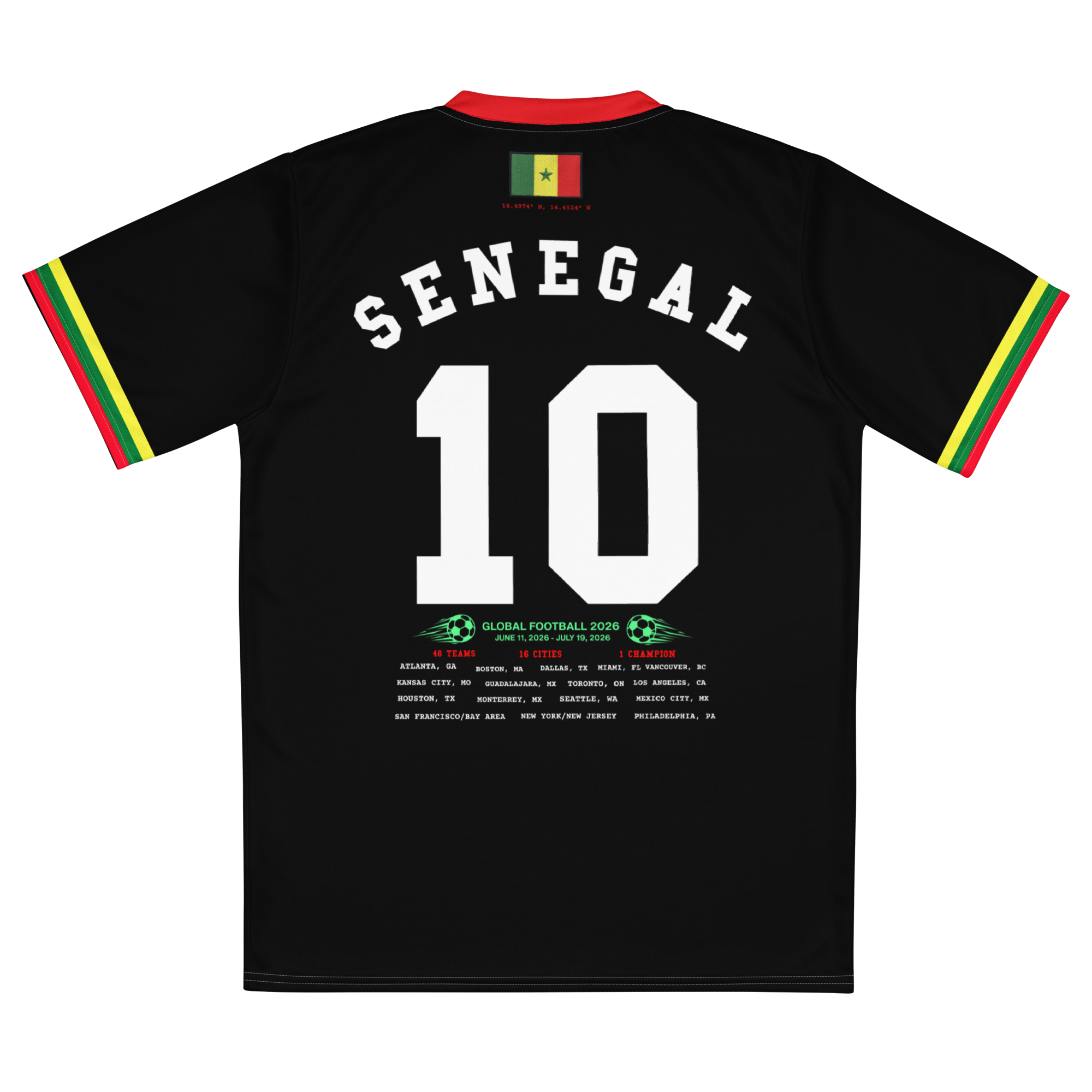 Senegal Retro World Cup Soccer Jersey